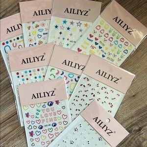 Colorful Nail Art Stickers Set